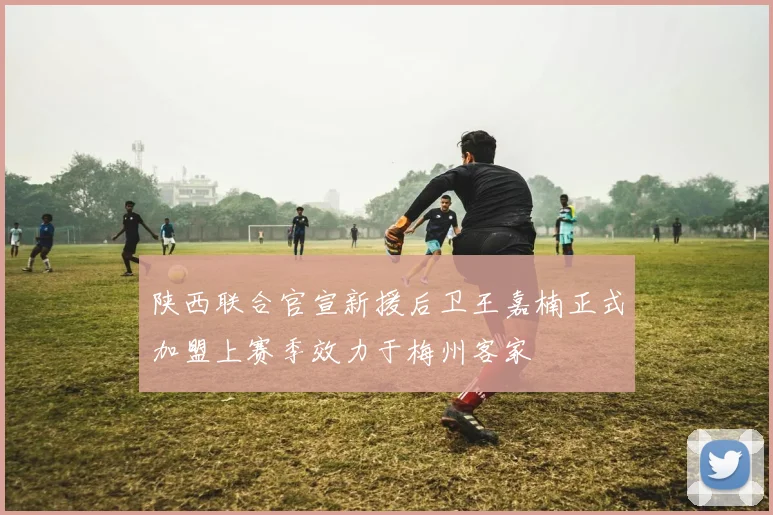 陕西联合官宣新援后卫王嘉楠正式加盟上赛季效力于梅州客家